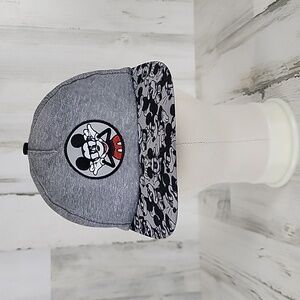 Disney Parks Mickey Mouse with glasses studious gray black baseball hat cap